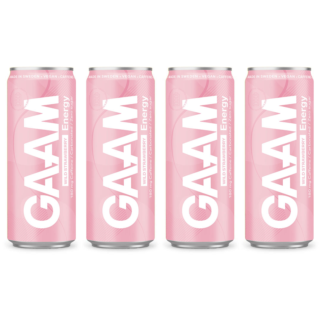 4 x GAAM Energy 330 ml Lemon Lime