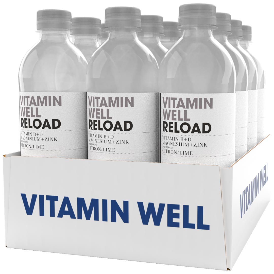 12 x Vitamin Well 500 ml Reload Citron Lime
