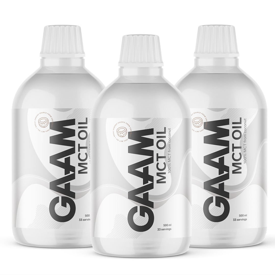 3 x GAAM MCT Oil 500 ml