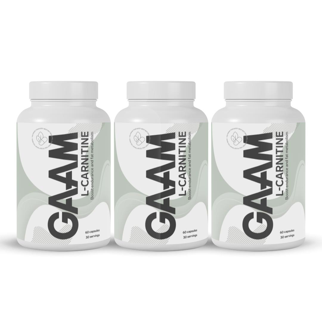 3 x GAAM L-Carnitine 60 caps