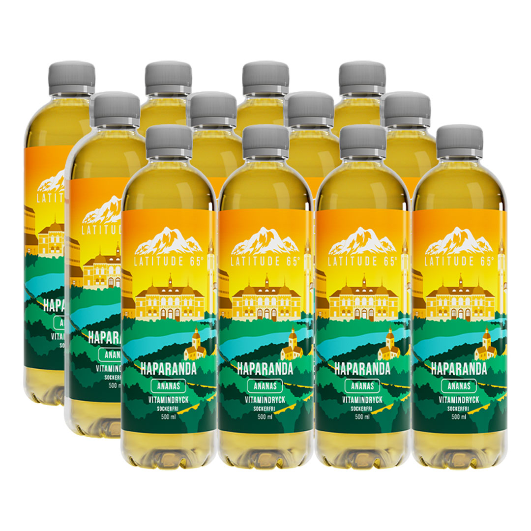 12 x Latitude 65 500 ml Haparanda - Ananas