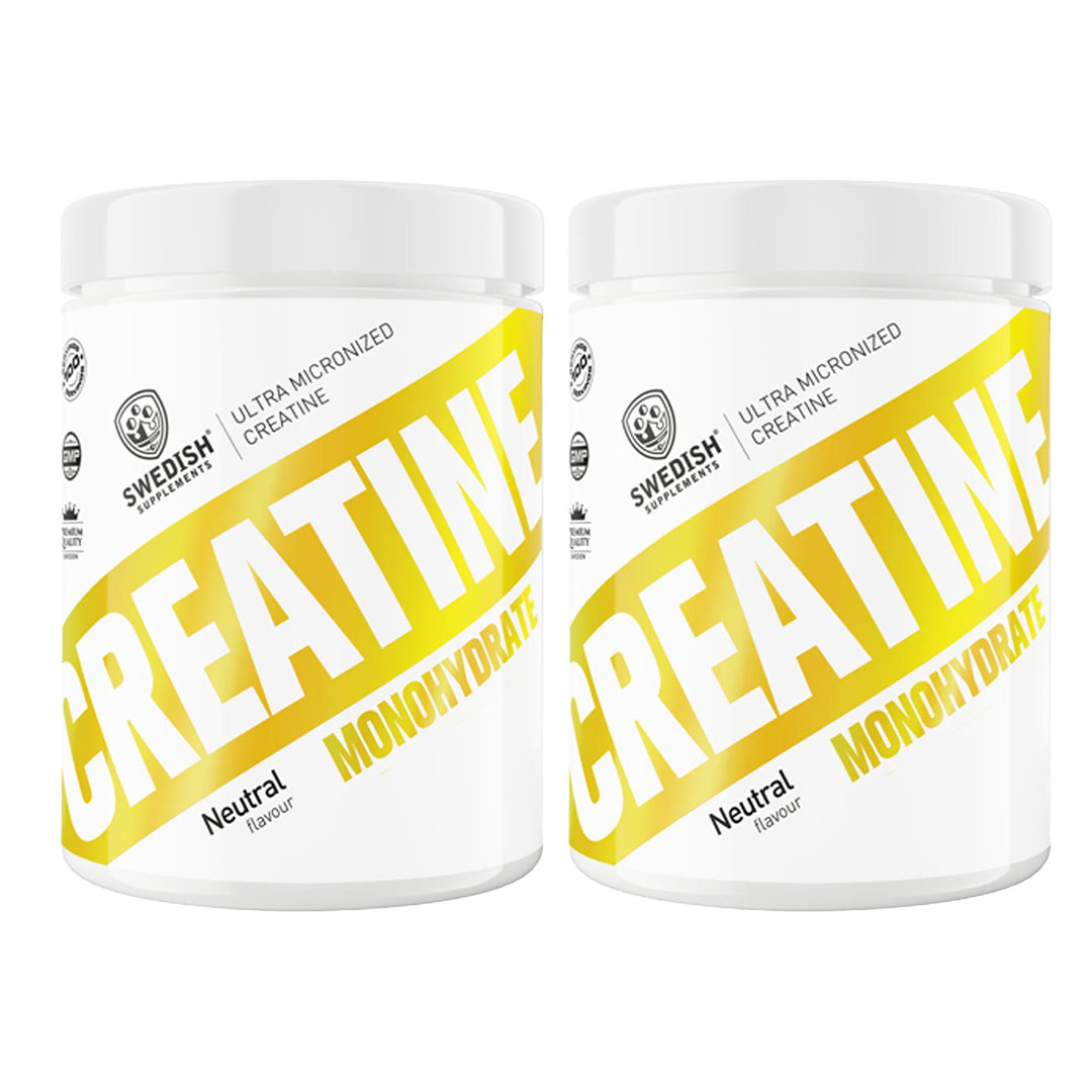 2 x Swedish Supplements Creatine Monohydrate 250 g