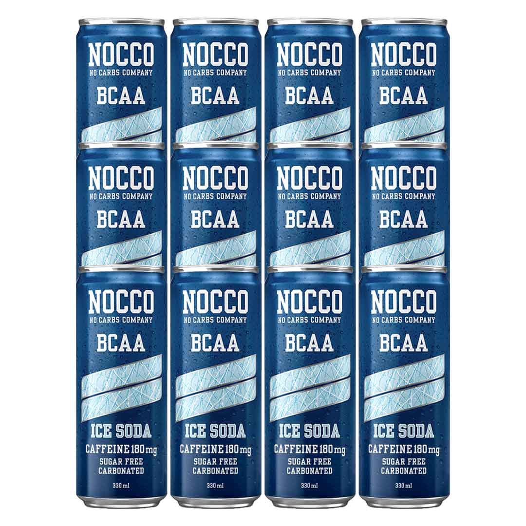 12 x NOCCO BCAA / BCAA+ 330 ml