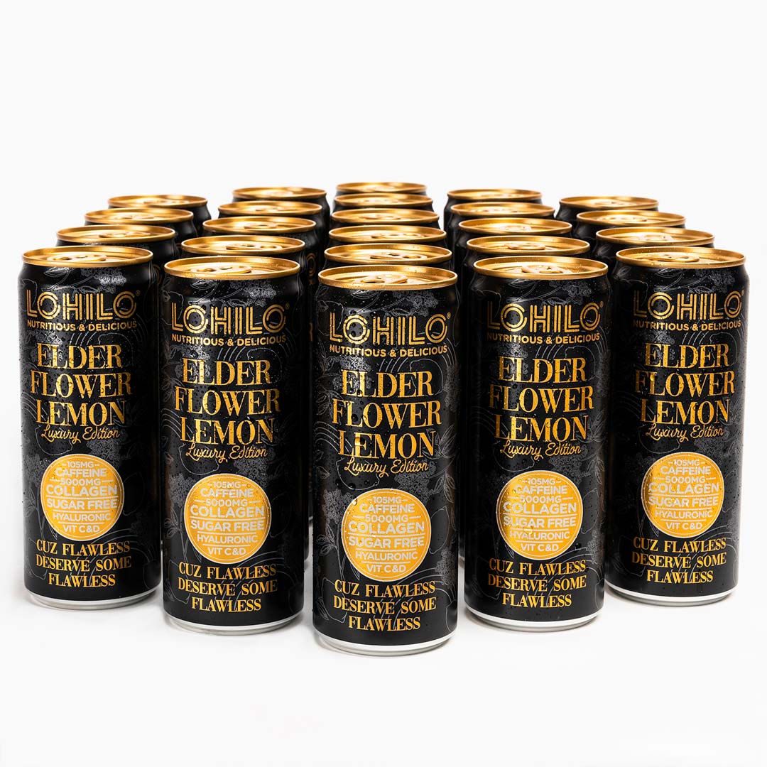 24 x Lohilo Luxury Edition 330 ml Elderflower Lemon