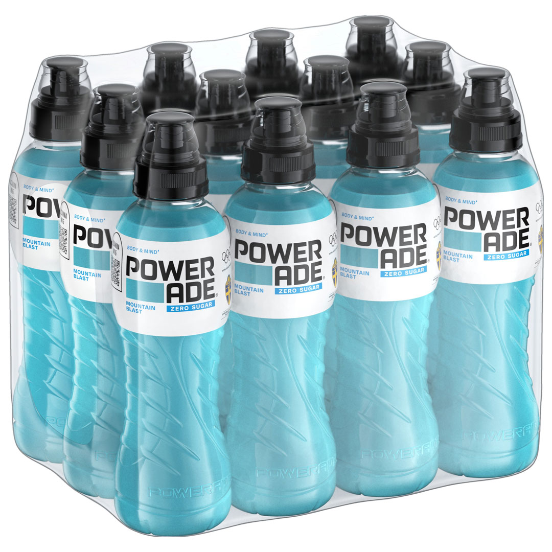 12 x Powerade 500 ml Mountain Blast ZERO