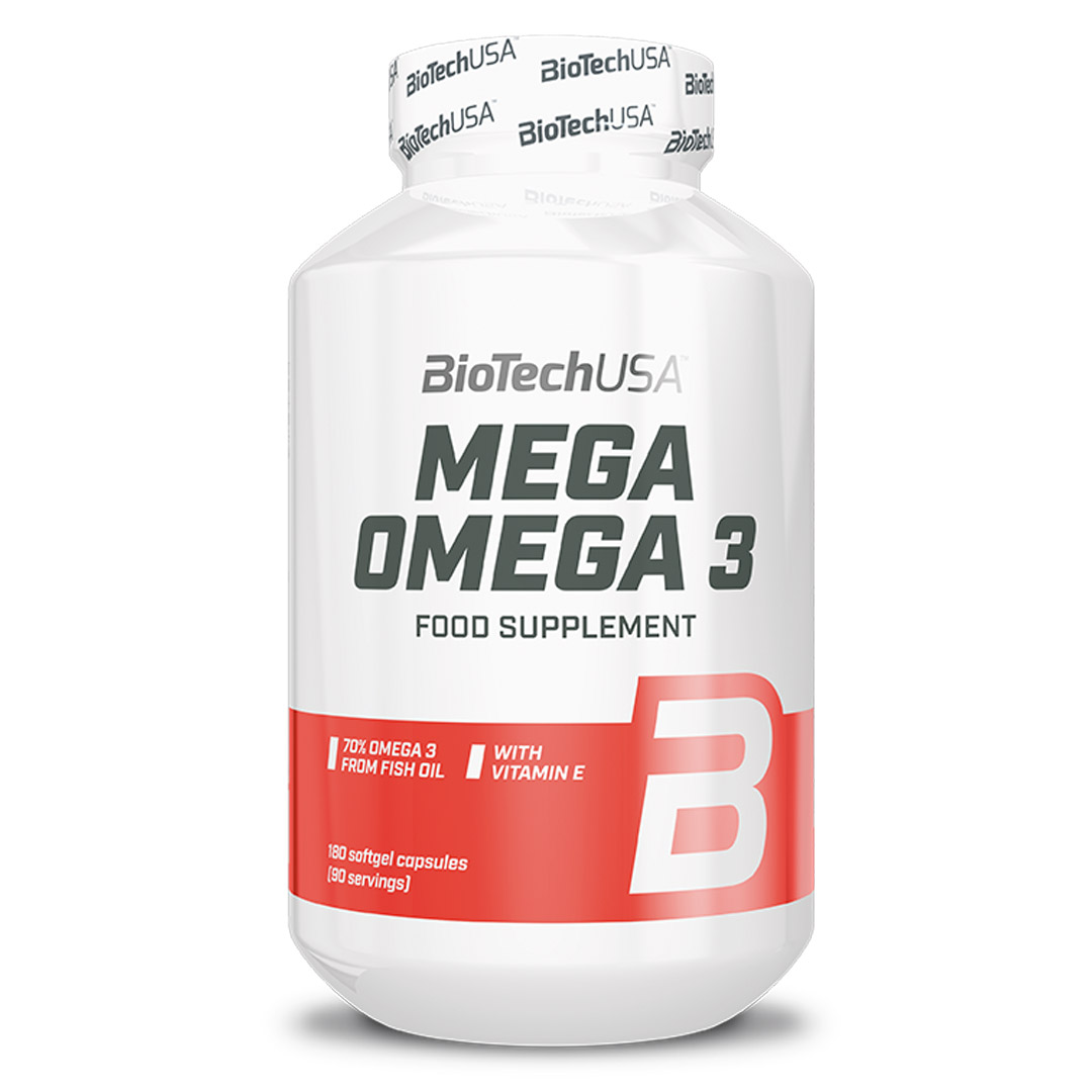 BioTechUSA Mega Omega 3, 180 caps