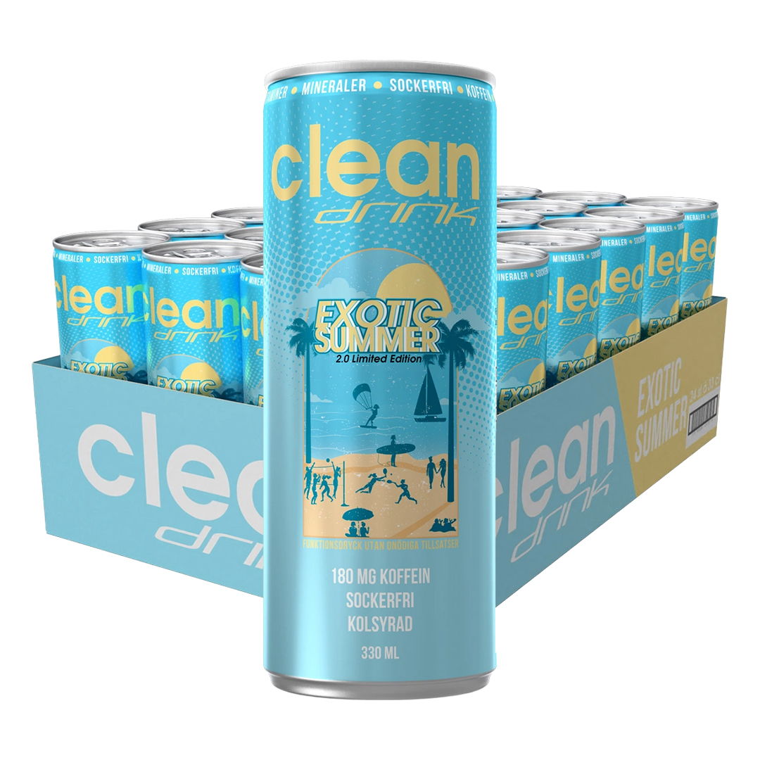 24 x Clean Drink 330 ml Exotic Summer - Limited edition