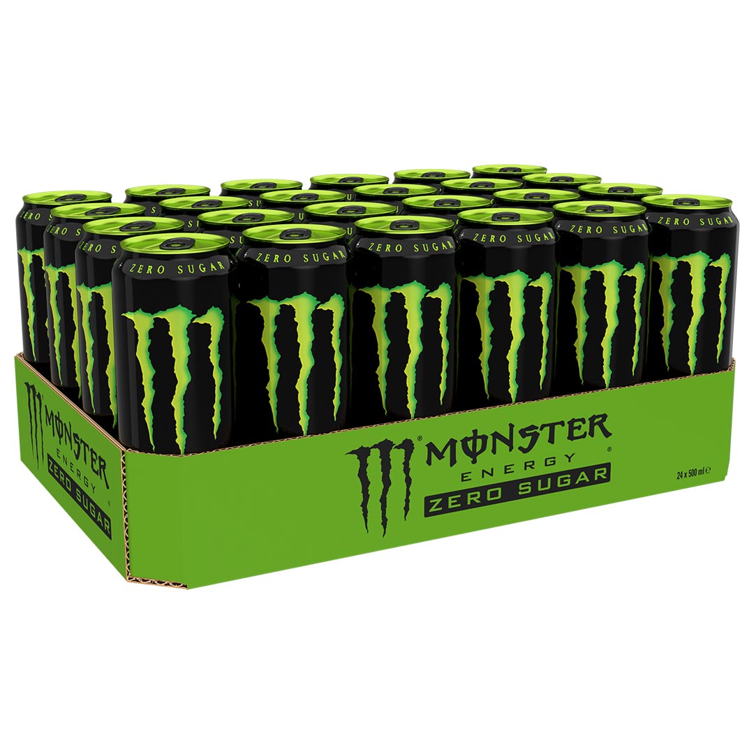 24 x Monster Energy 500 ml Green Zero Sugar