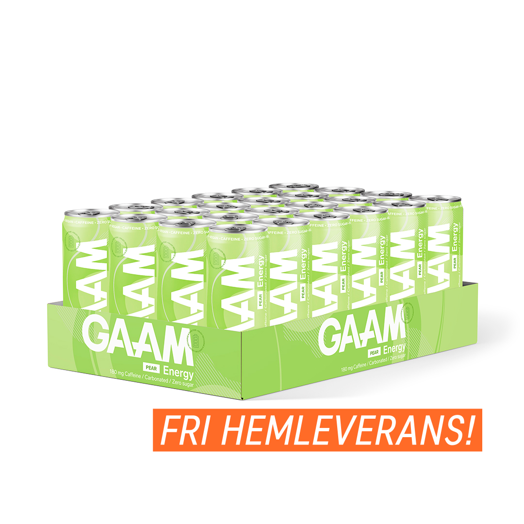 24 x GAAM Energy 330 ml Pear