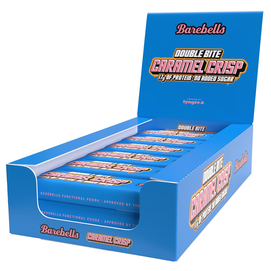 12 x Barebells Double Bite 55g Caramel Crisp
