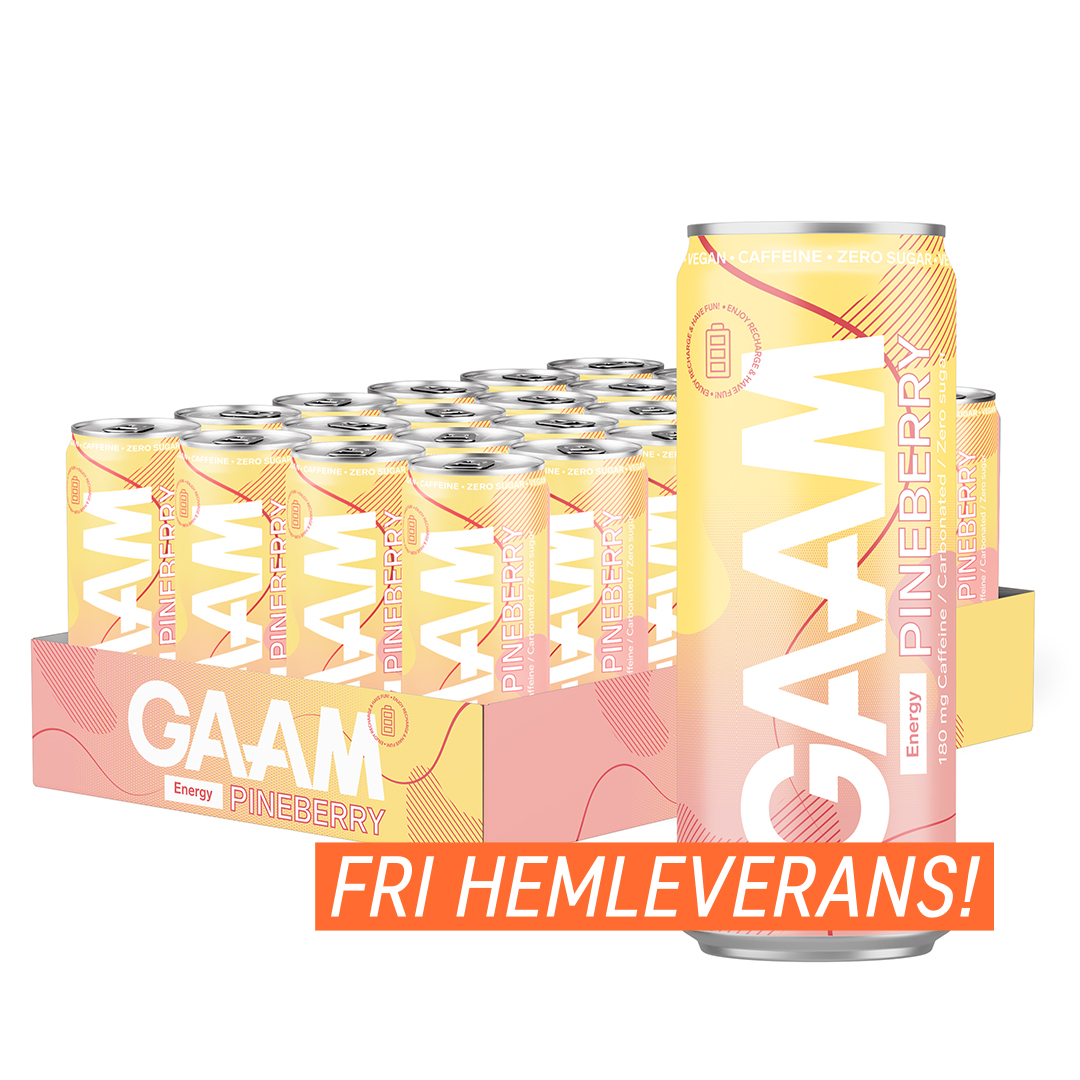 24 x GAAM Energy 330 ml Energidryck