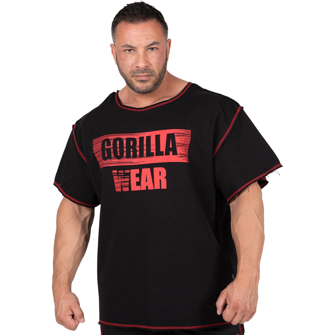 Gorilla Wear Wallace Workout Top Black/Red