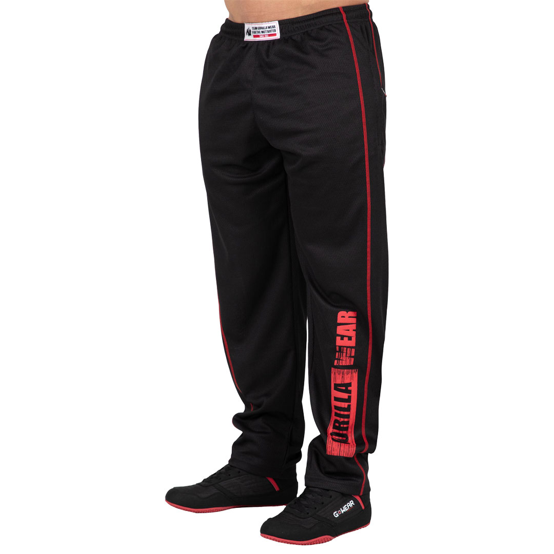 Gorilla Wear Wallace Mesh Pants Black/Red