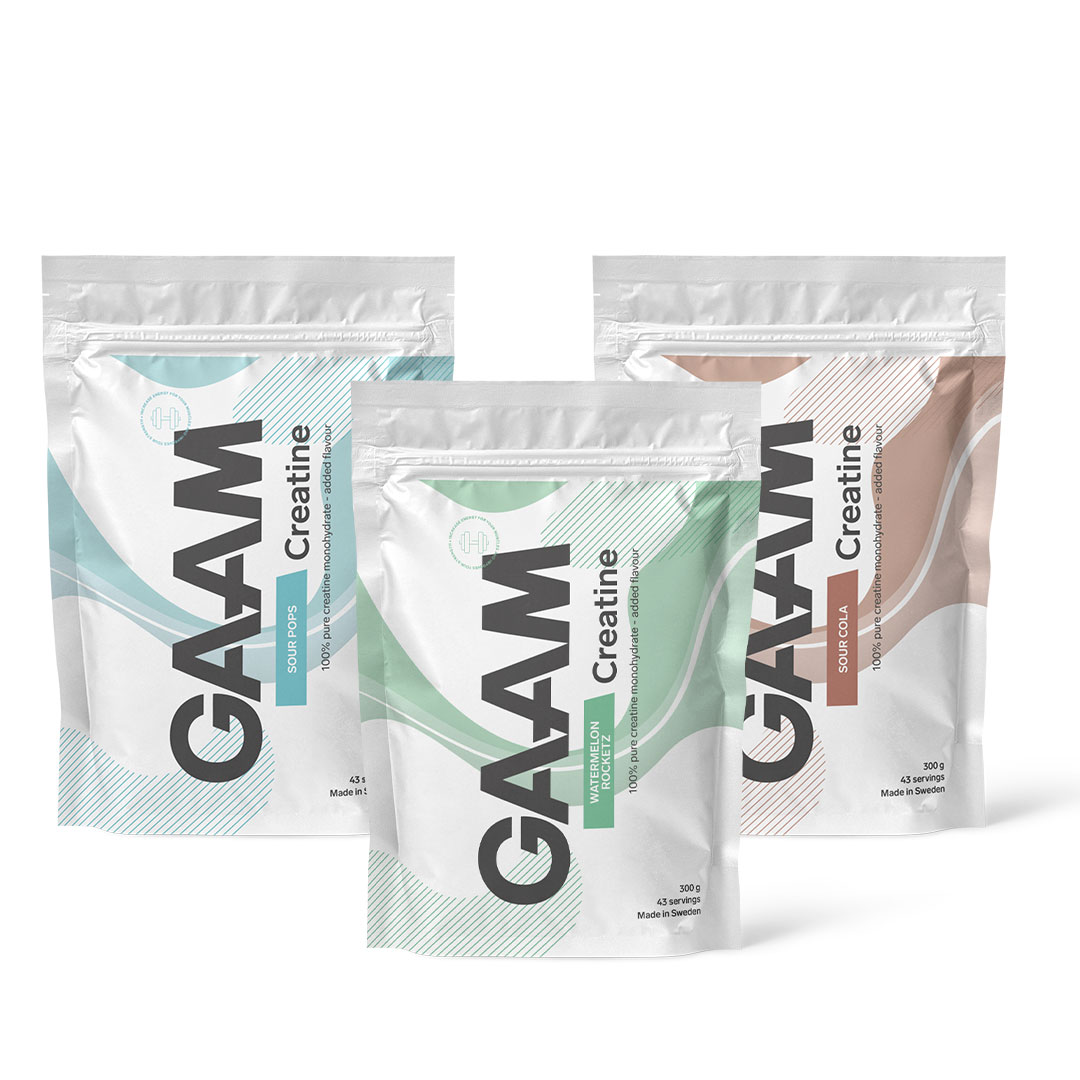 3 x GAAM Candy Series Creatine 500 g