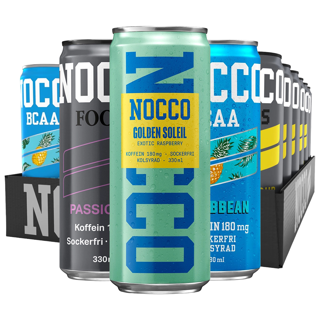24 x NOCCO BCAA / BCAA+ / FOCUS 330 ml