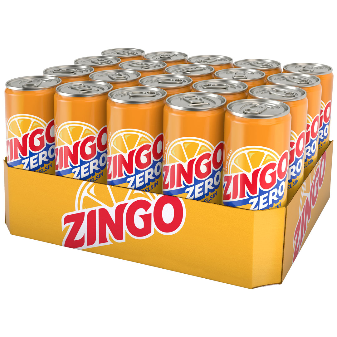 20 x Zingo Sockerfri 330 ml Apelsin