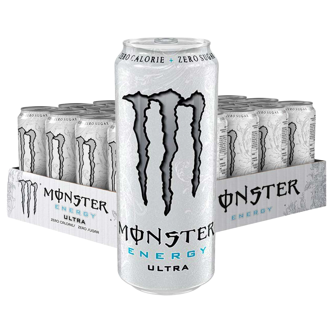 24 x Monster Energy 500 ml Ultra White (sockerfri)