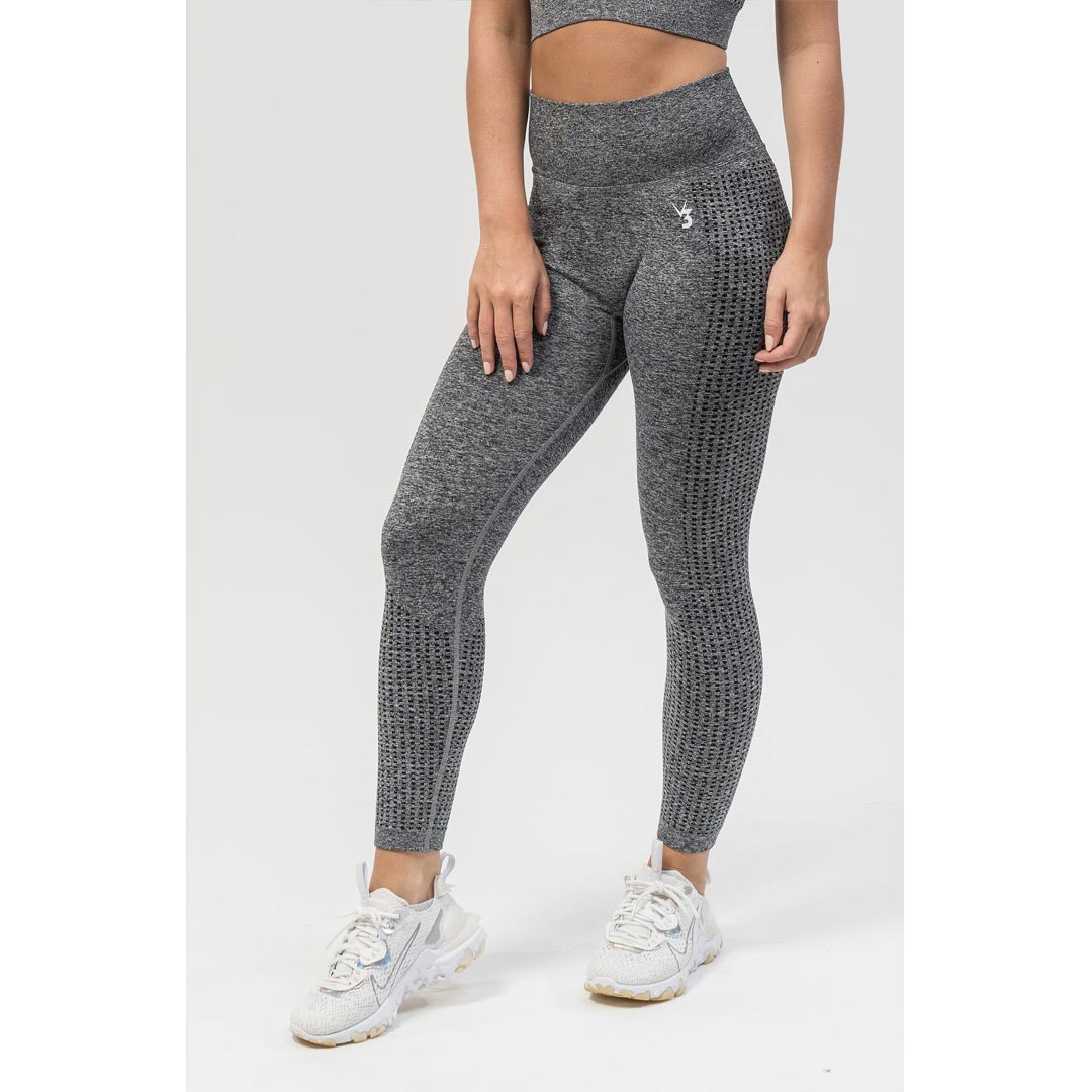 V3 Apparel Empower Seamless Scrunch Leggings Dark Grey
