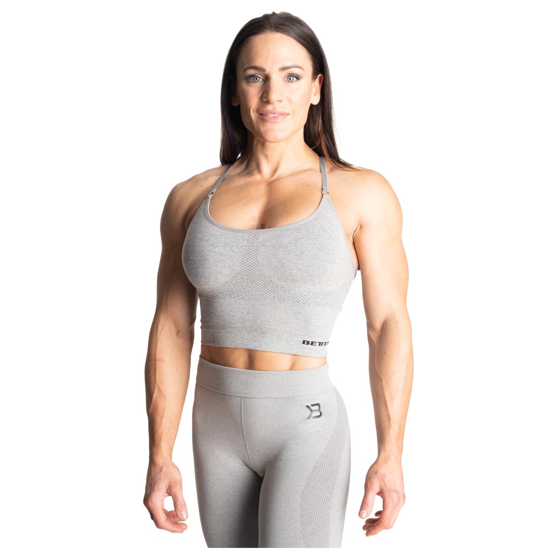 Better Bodies Astoria Seamless Bra Light Grey Melange