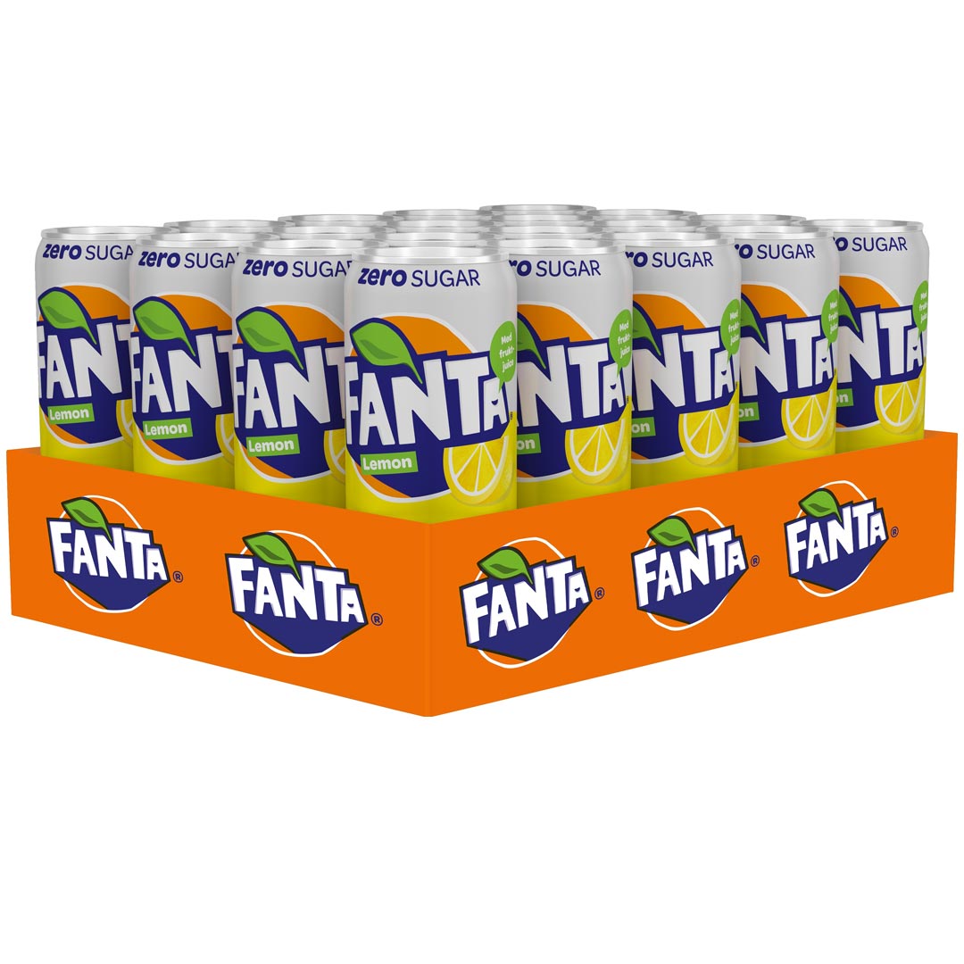 20 x Fanta Lemon Zero 330 ml