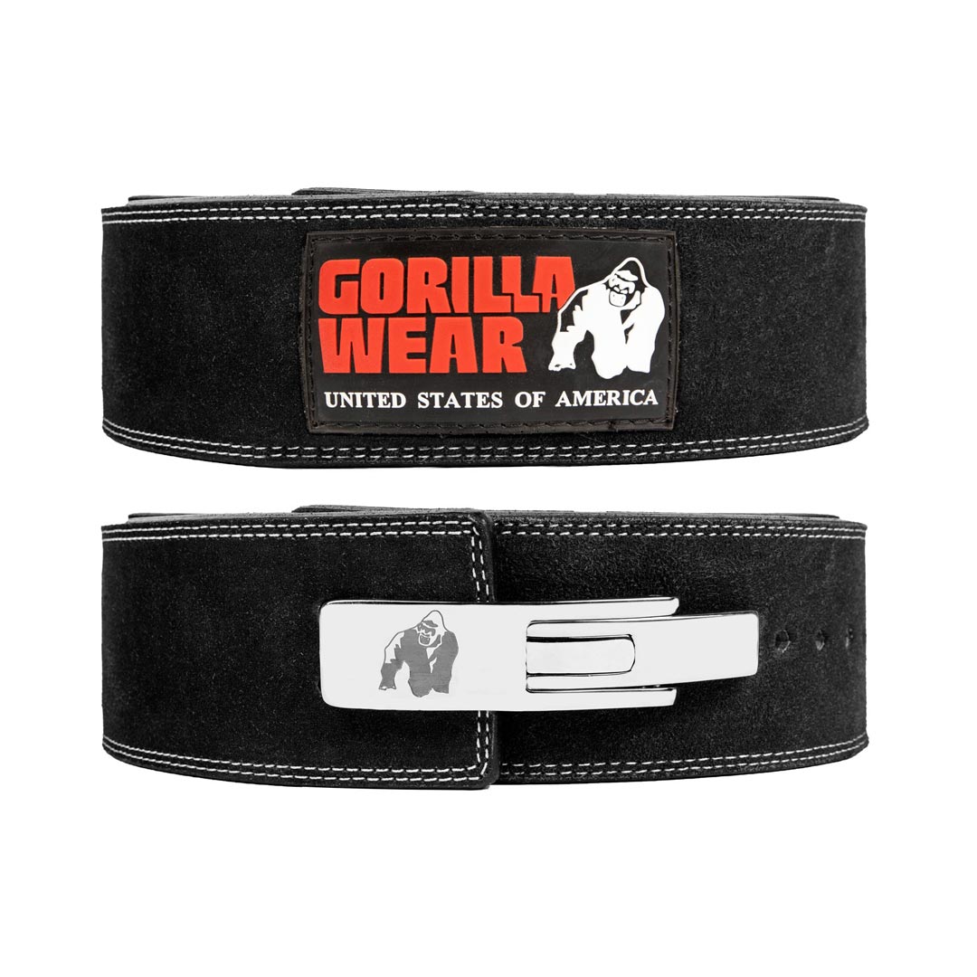 Gorilla Wear 4 Inch Powerlifting Lever Belt Black