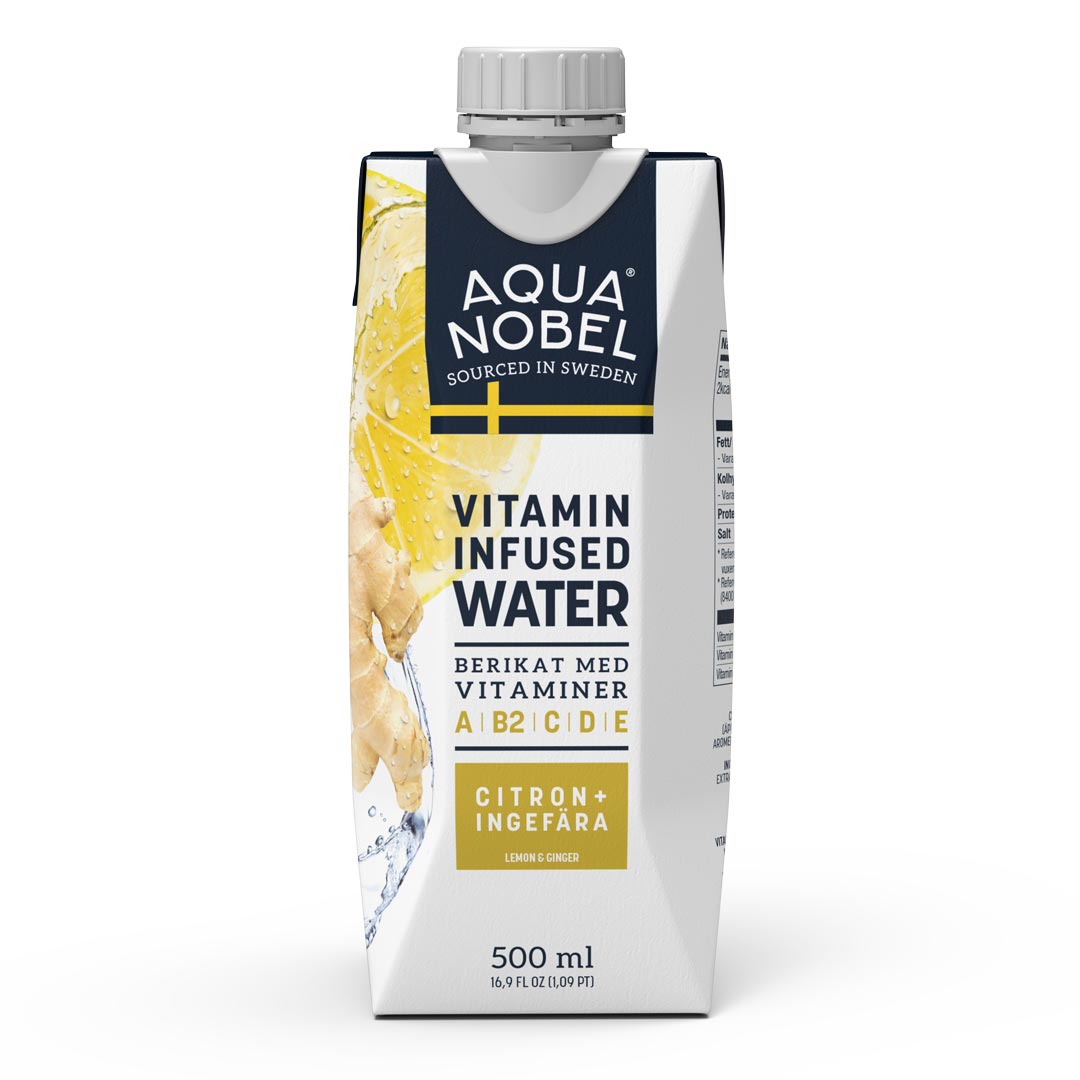 Aqua Nobel Vitaminvatten 500 Ml Citron Ingefära