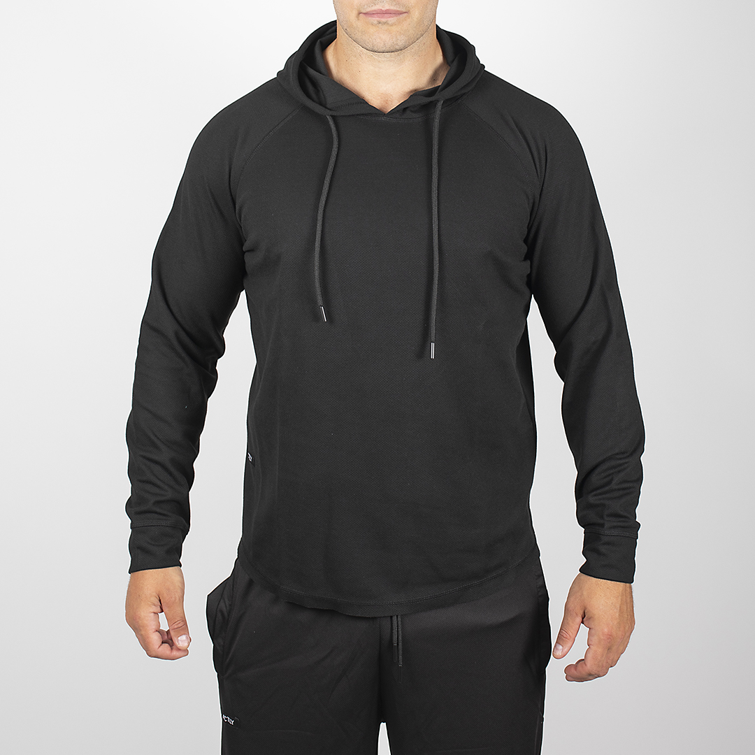 ACTLY Gym Thermal Hoodie Black