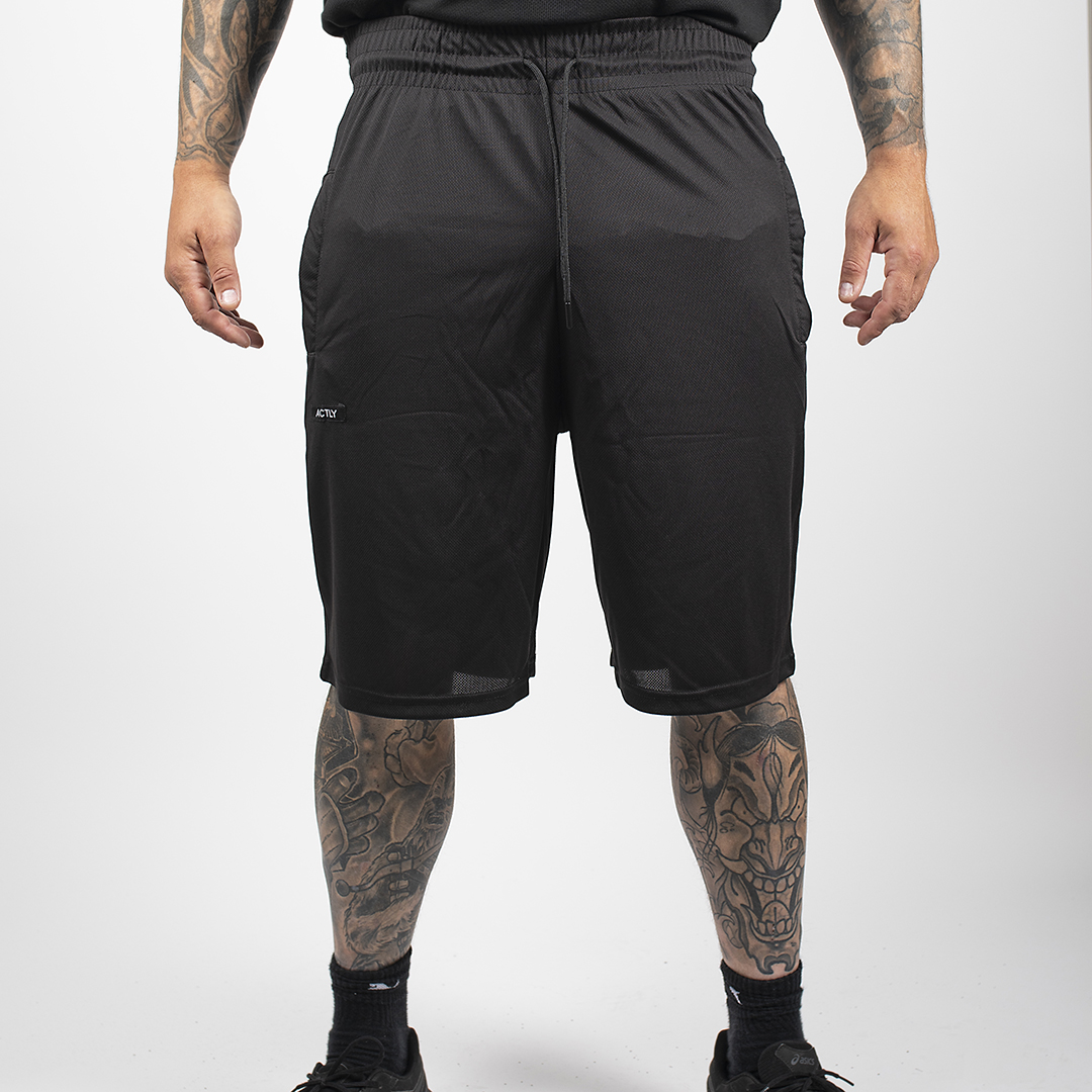 ACTLY Gym Mesh Shorts Black