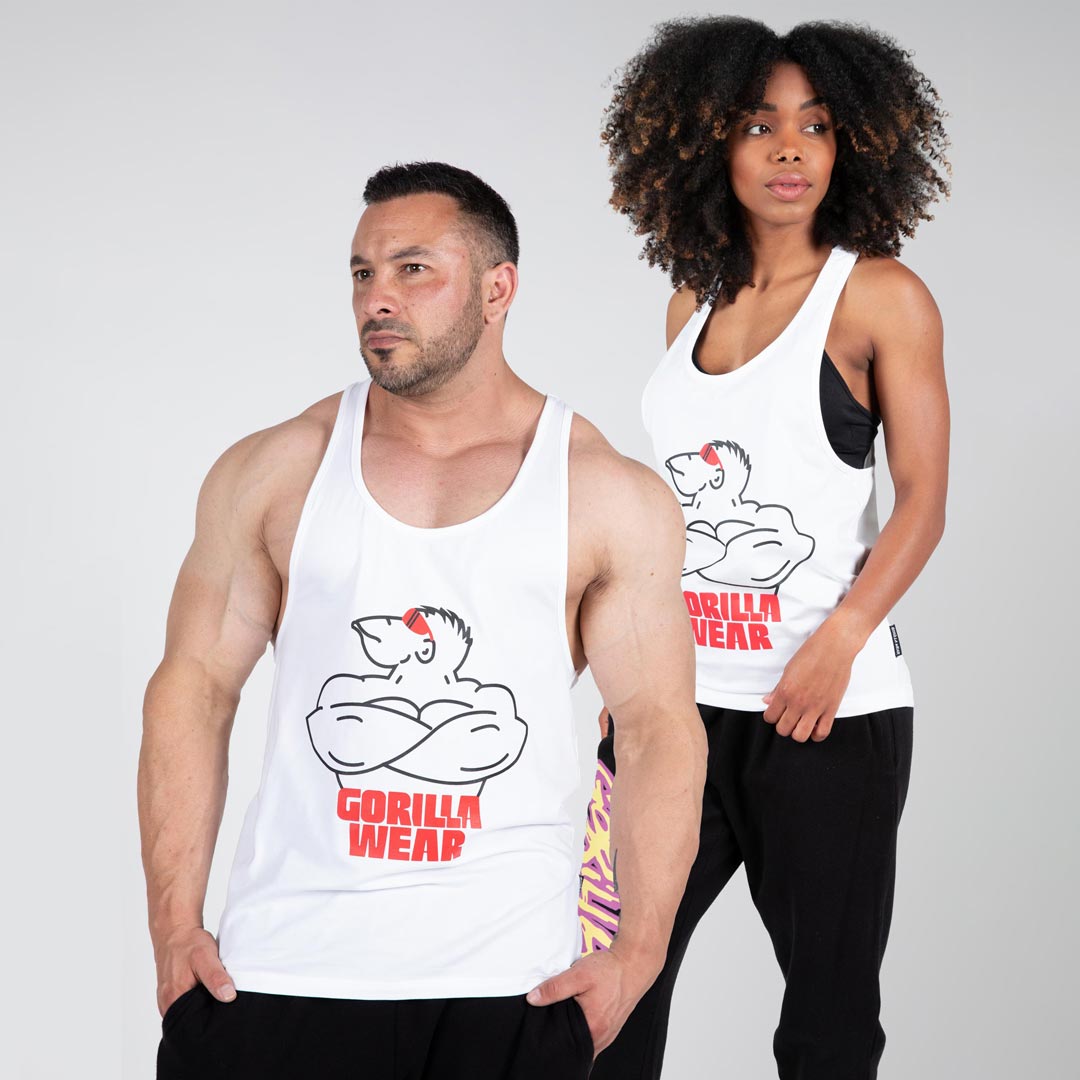 Gorilla Wear Legacy Stringer White