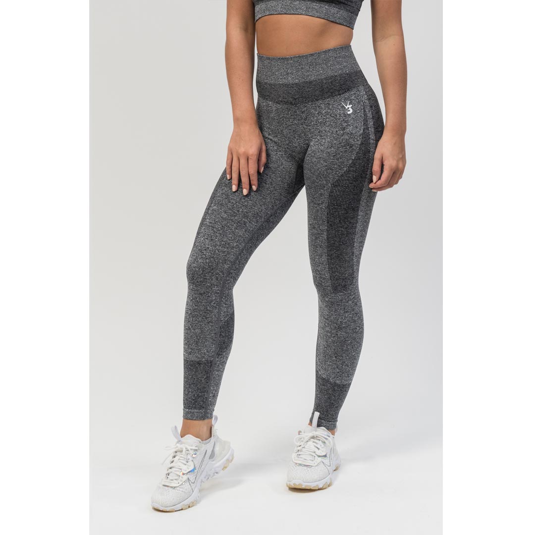 V3 Apparel Excel Seamless Scrunch Leggings Grey