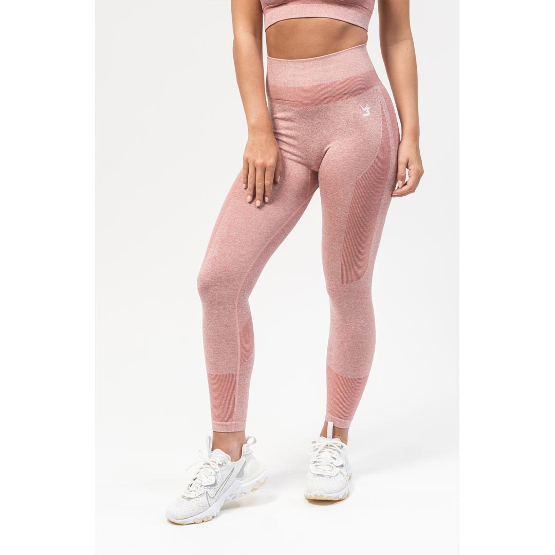 V3 Apparel Excel Seamless Scrunch Leggings Pink