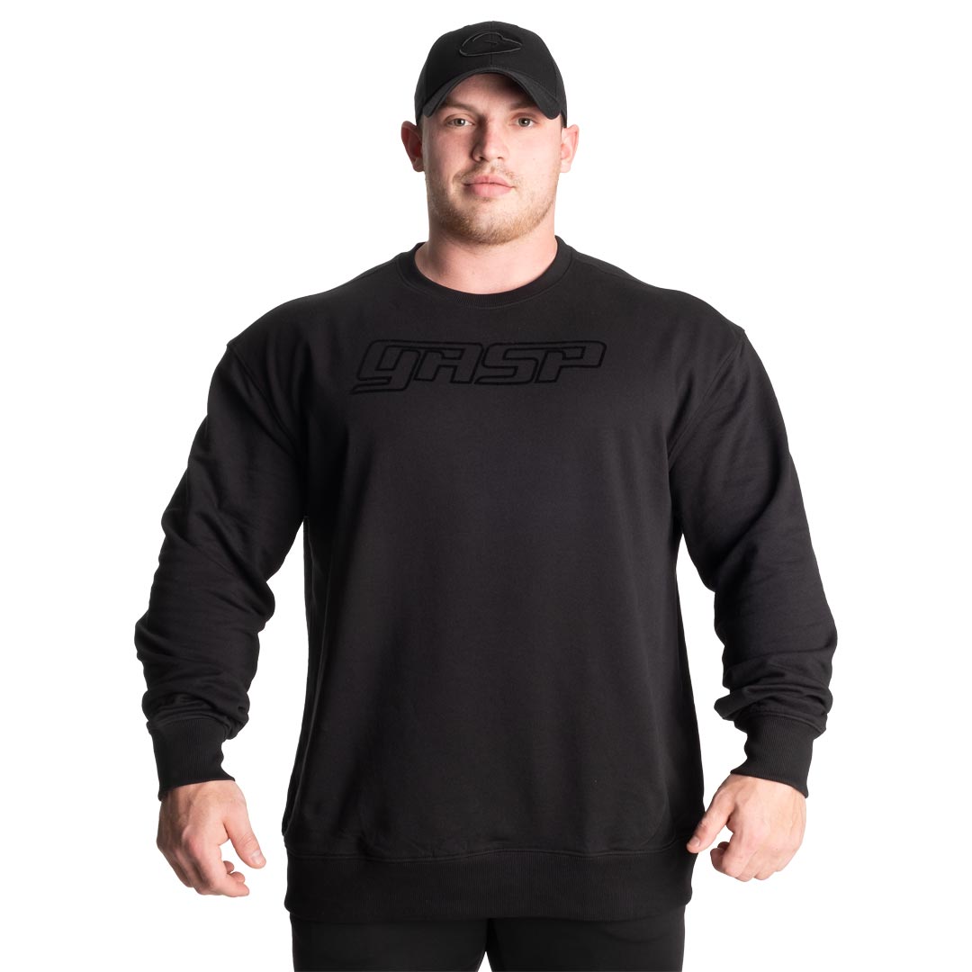 GASP Division Crewneck Black