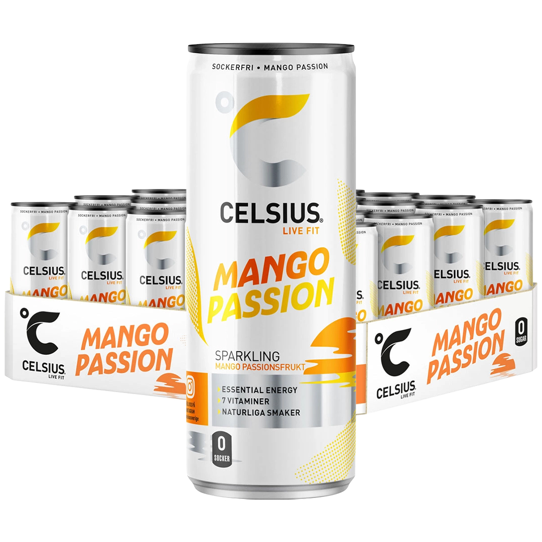 24 x Celsius 355 ml Mango Passion