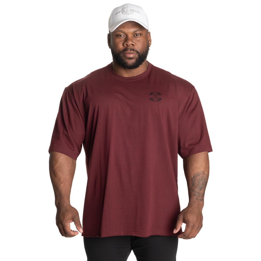 Better Bodies Union Iron Tee Maroon