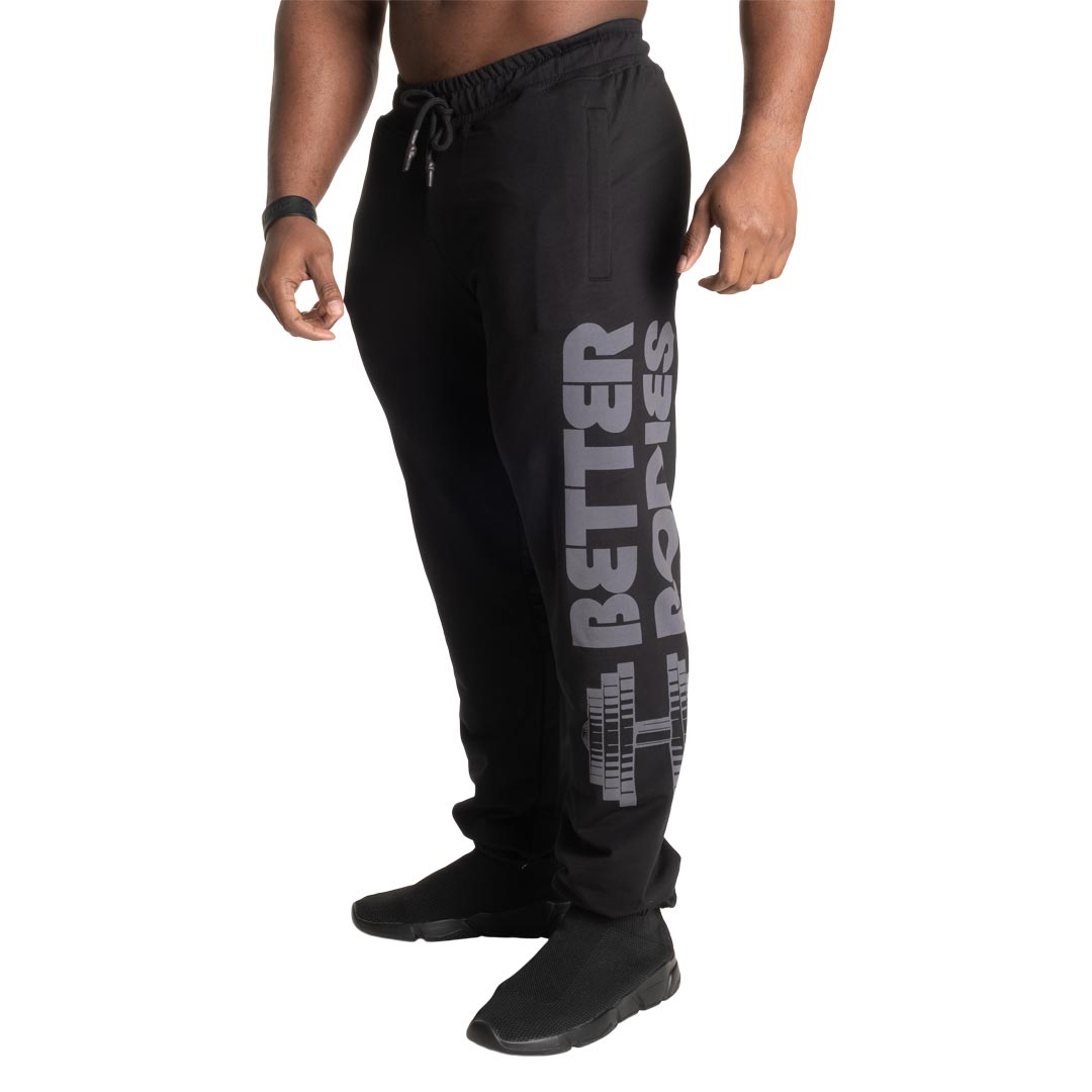 Better Bodies Stanton Sweatpants Black V2 L