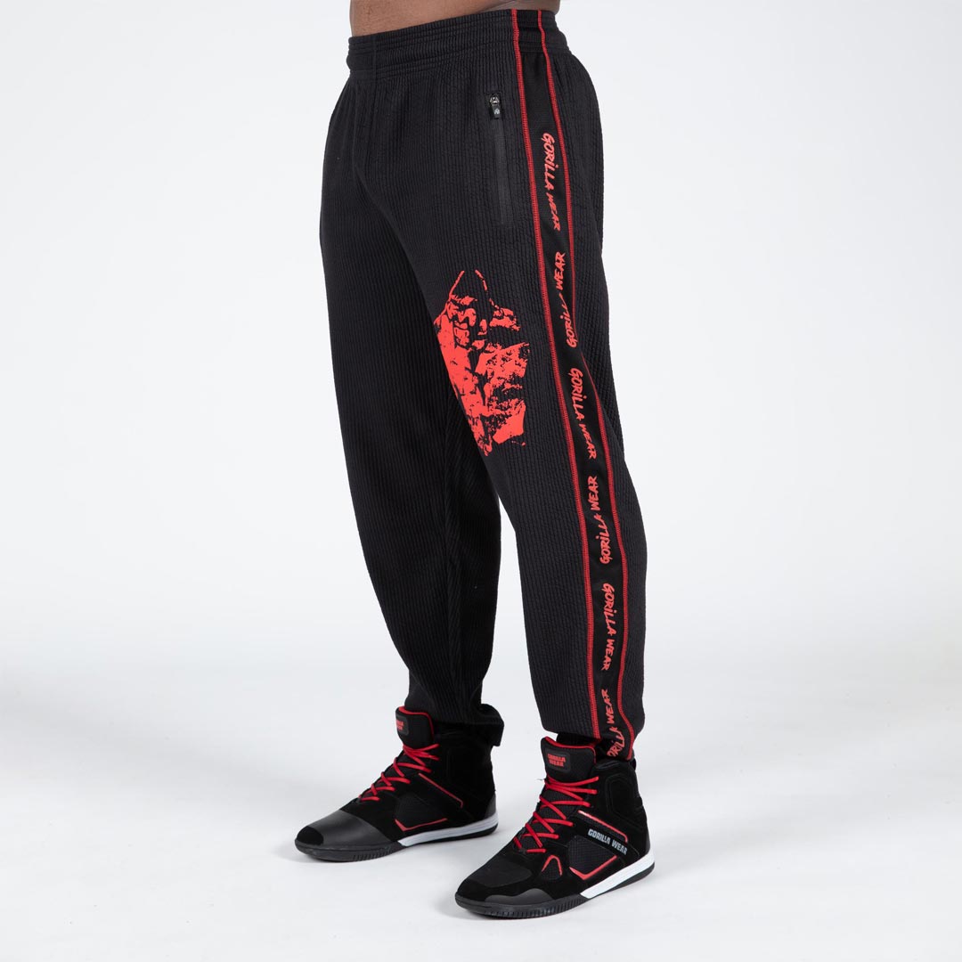 Gorilla Wear Buffalo Old School Workout Pants black/red