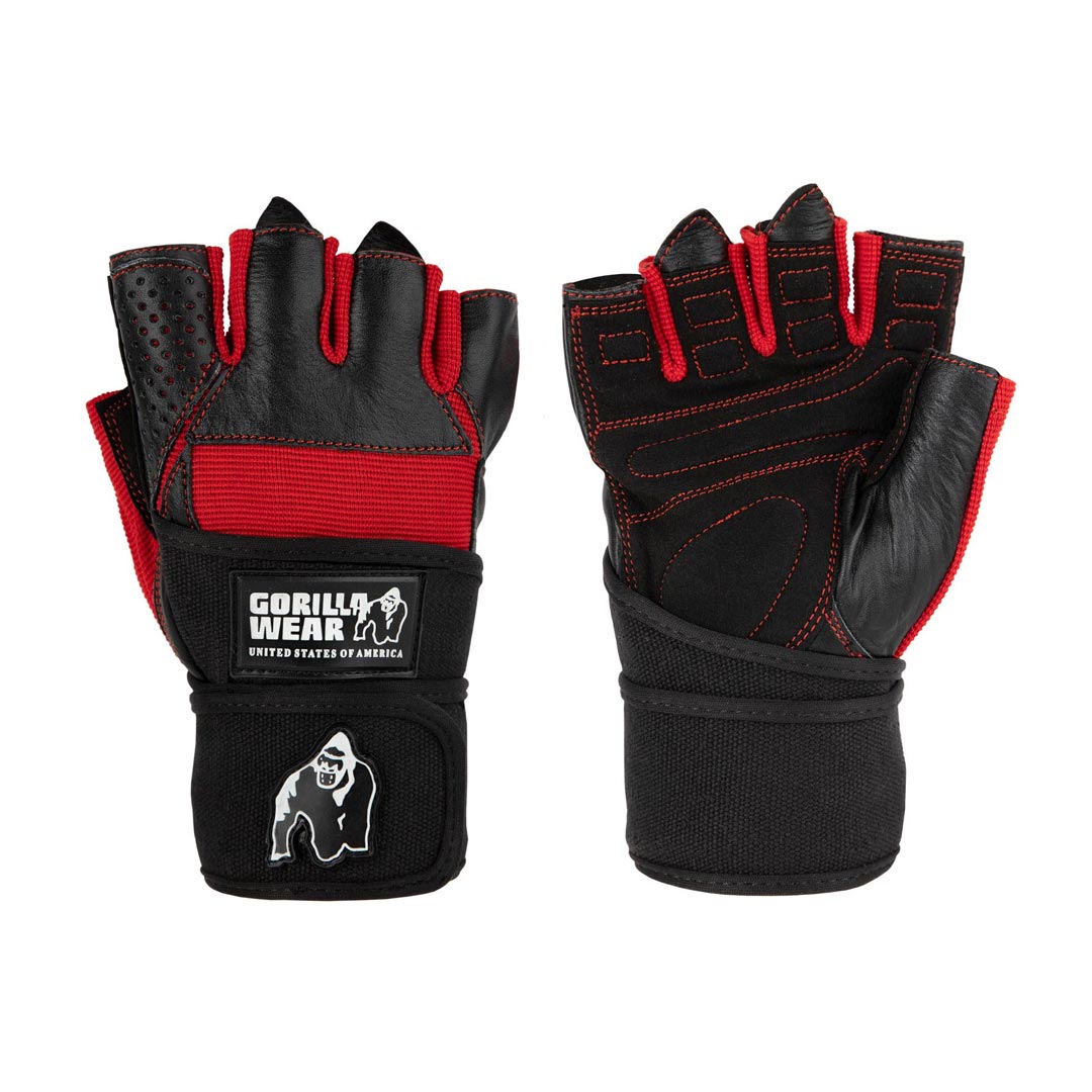 Gorilla Wear Dallas Wrist Wraps Gloves Black/red Xxl