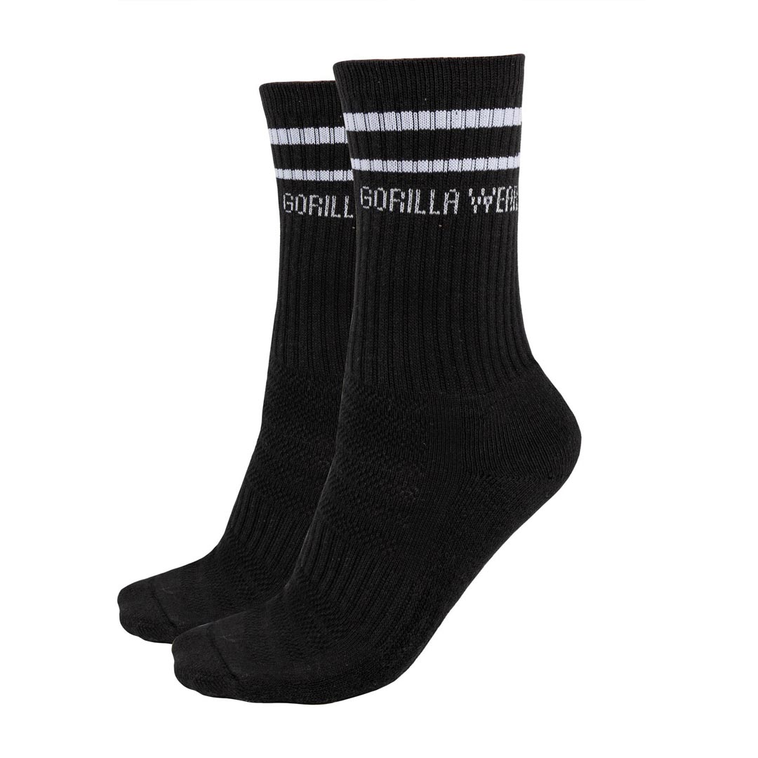 Gorilla Wear Crew Socks 2-Pack Black
