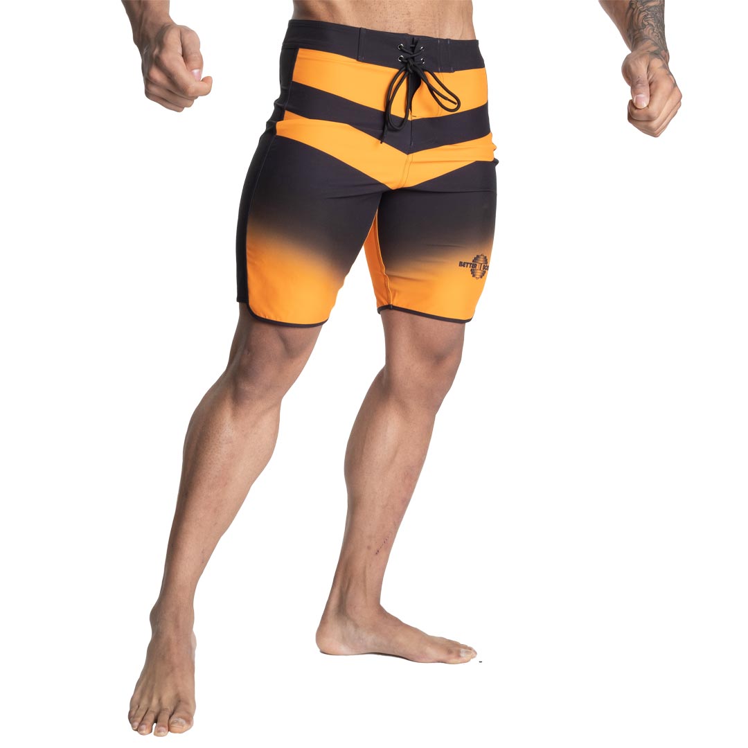 Better Bodies Tapered Board Shorts Black/Yellow