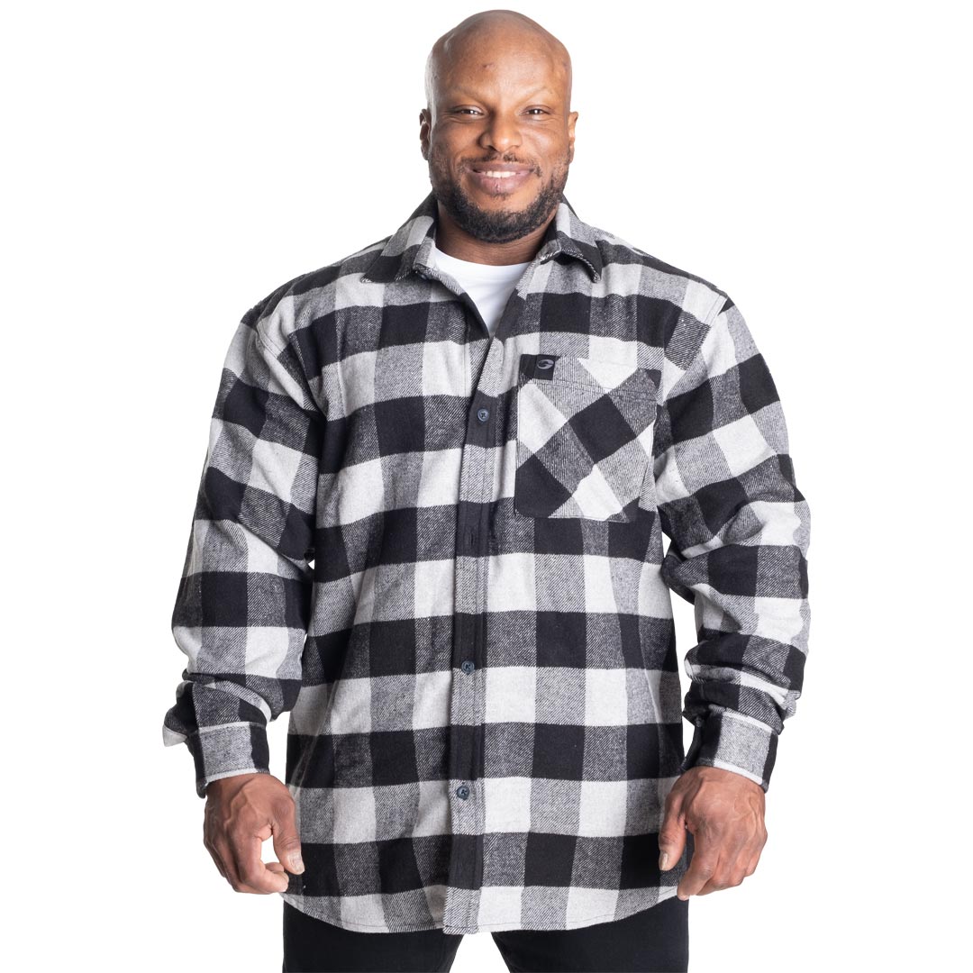 GASP Heavy Flannel shirt Grey/Black