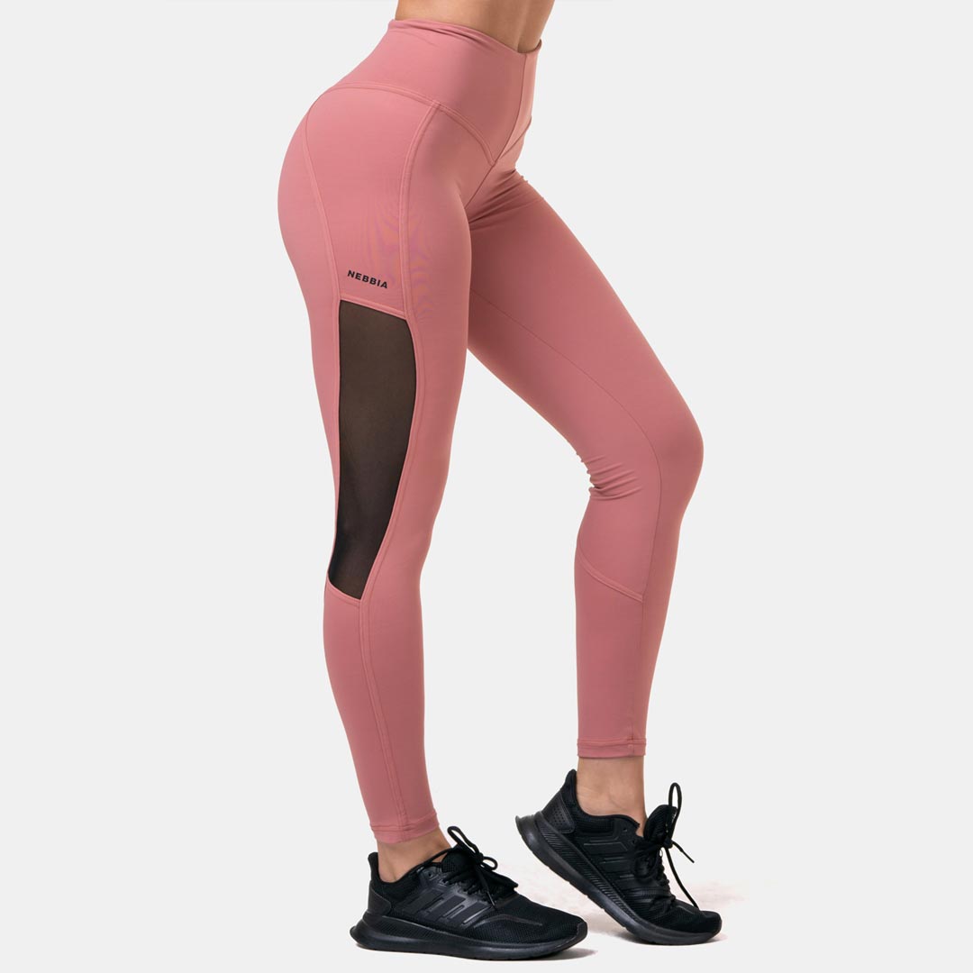 Nebbia Fit & Smart High Waist Tights Old Rose L