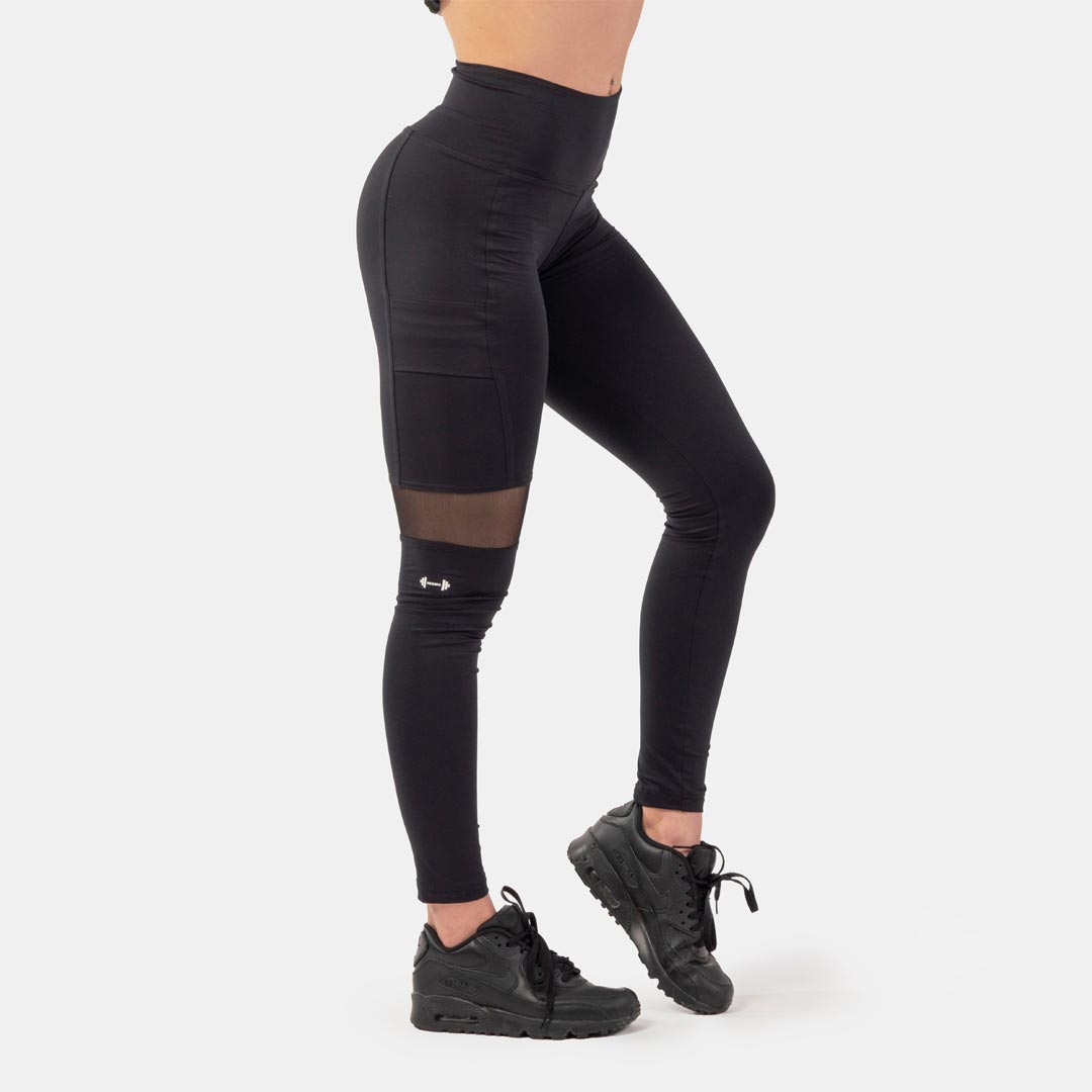 NEBBIA Sporty Smart Pocket High-Waist Leggings Black