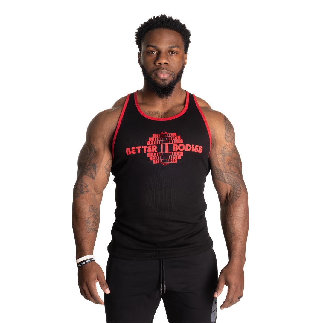 Better Bodies Dumbbell T-Back Black/Red