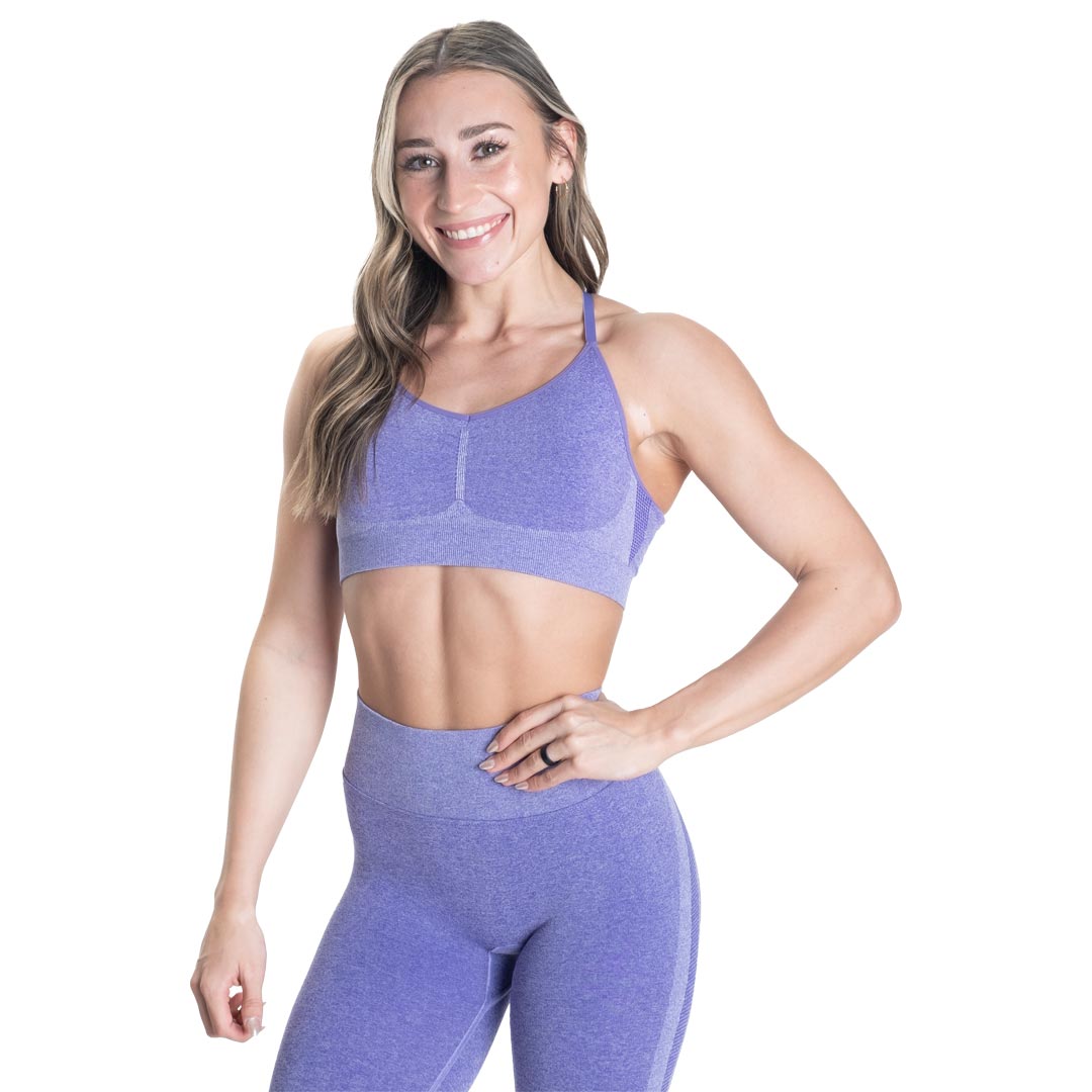 Better Bodies Curve Scrunch Bra Athletic Purple Melange