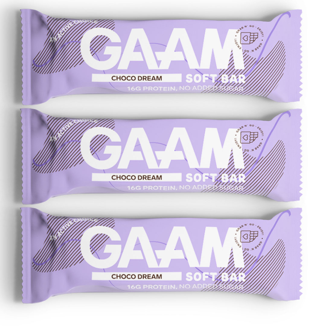 3 x GAAM Soft Bar Brownie