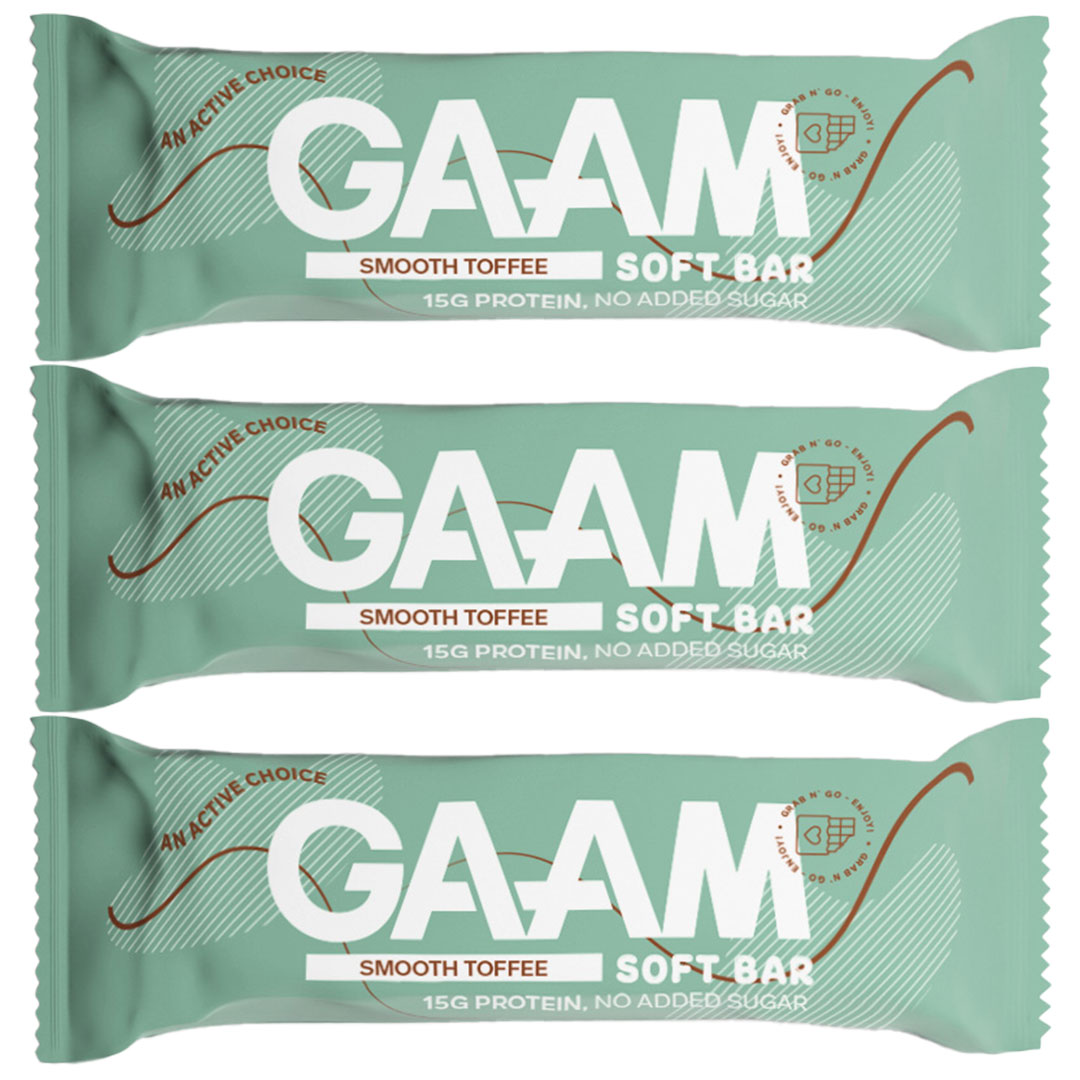 3 x GAAM Soft Bar Toffee
