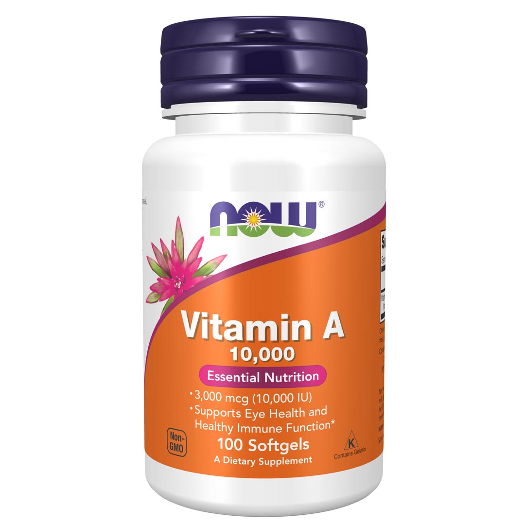 NOW A-vitamin 10.000IU 100 caps