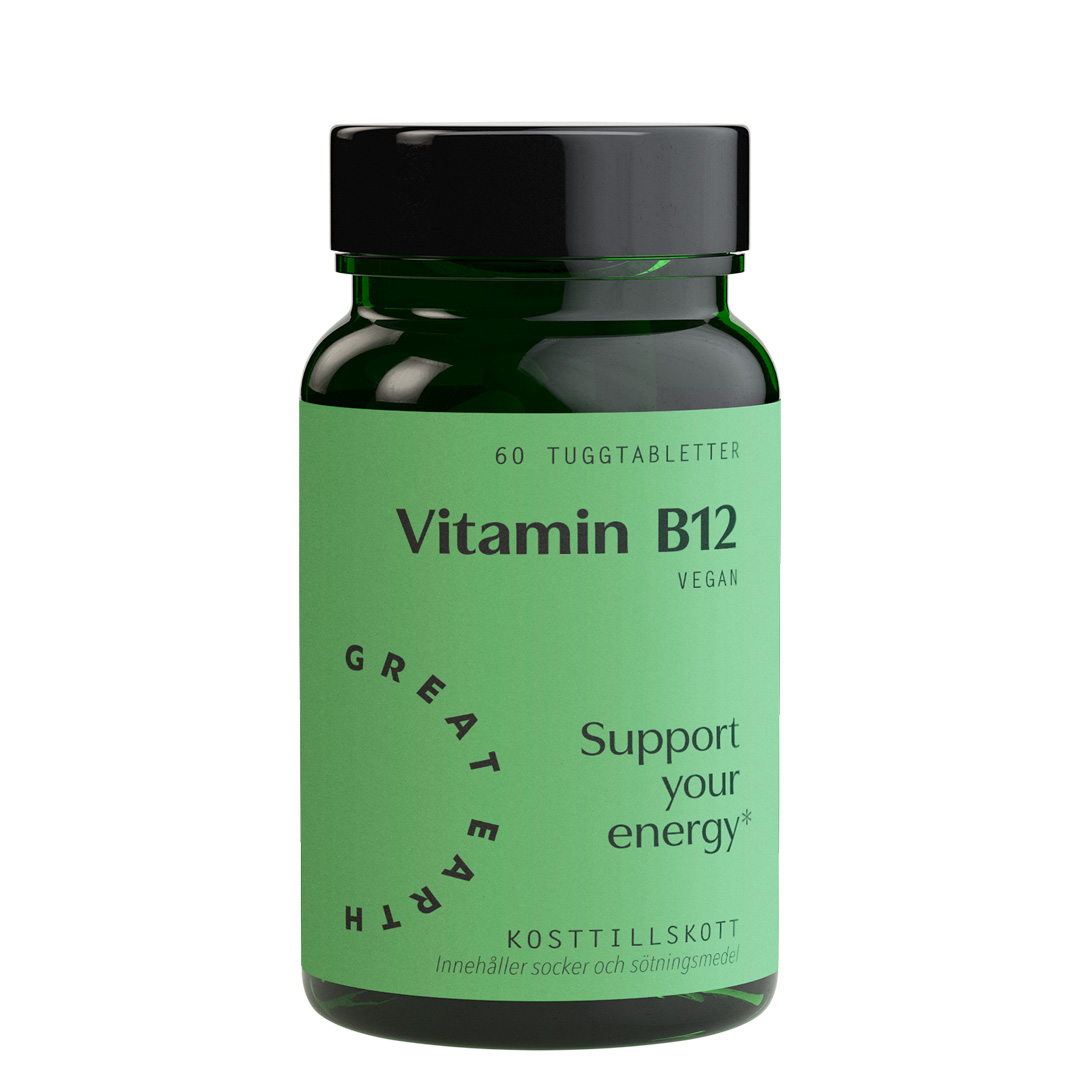 Great Earth Vitamin B12 60 Tuggtabletter Körsbär