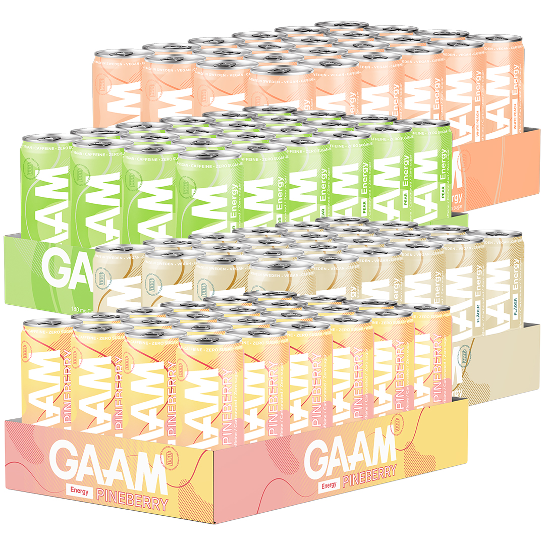 96 x GAAM Energy 330 ml Mixflak