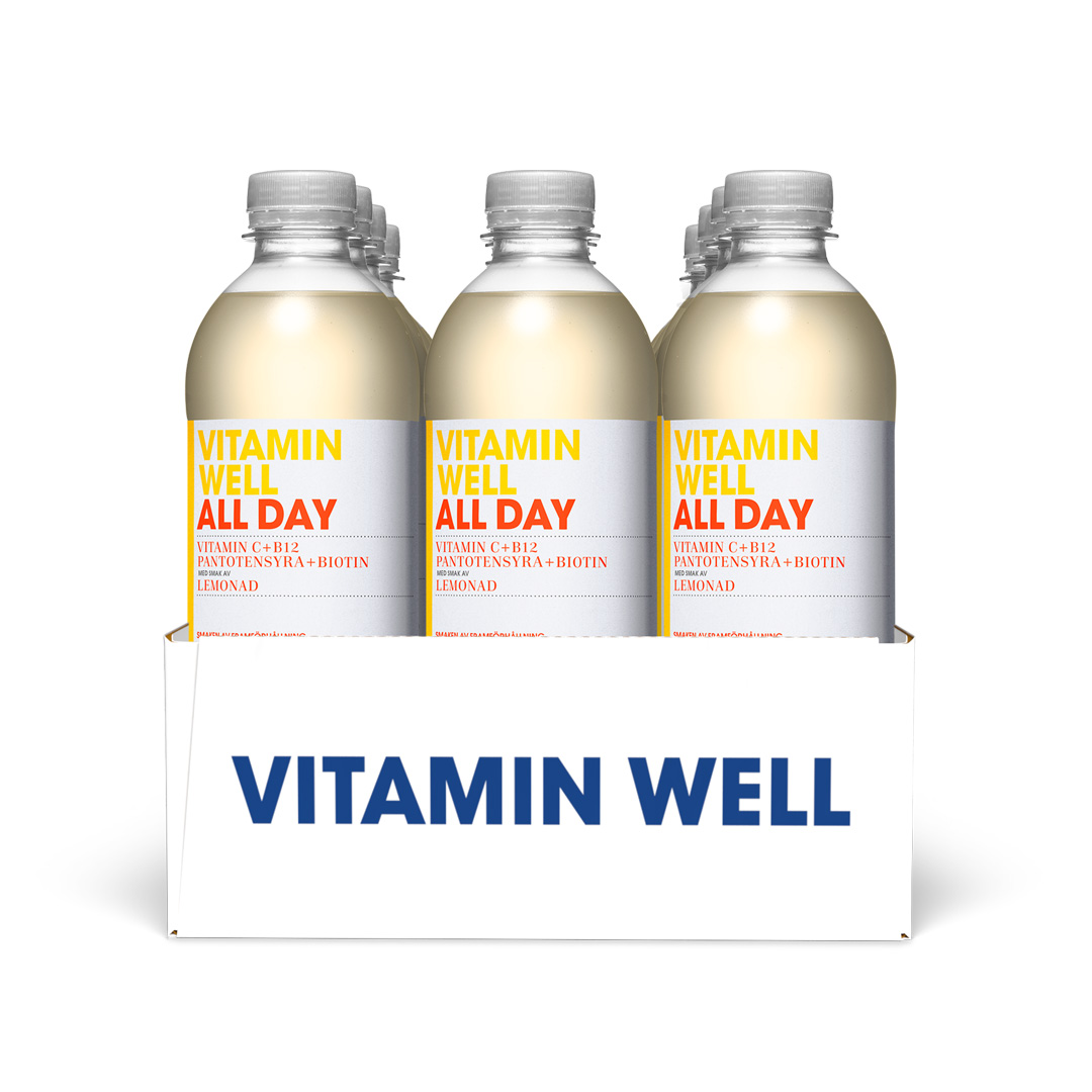 12 x Vitamin Well 500 ml All day